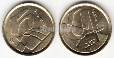 монета Испания 5 песет 2000 год