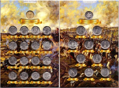 альбом под юбилейные и памятные монеты России "200-летие победы России в Отечественной войне 1812 года" с монетами