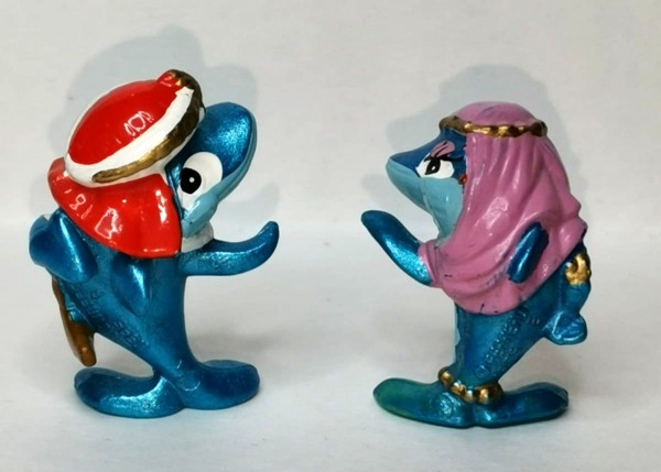 Киндер Сюрприз, Kinder, серия Акулы 1995 год, Али-баба Shalibaba Squalibaba, пара