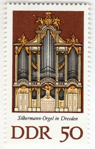 марка ГДР 50 пфенниг "Dresden" 1976 год